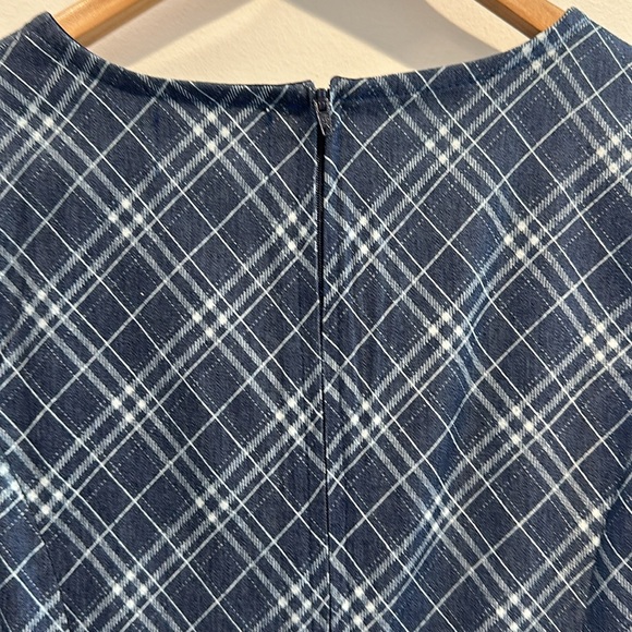 Maison Cléo Denim Blue Shift Dress with Pleated Skirt Size 36 French sizing. - Picture 6 of 9